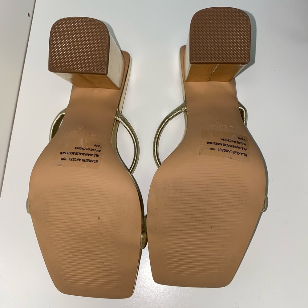 Steve Madden Blake shoe size 10 Gold - Picture 9 of 11